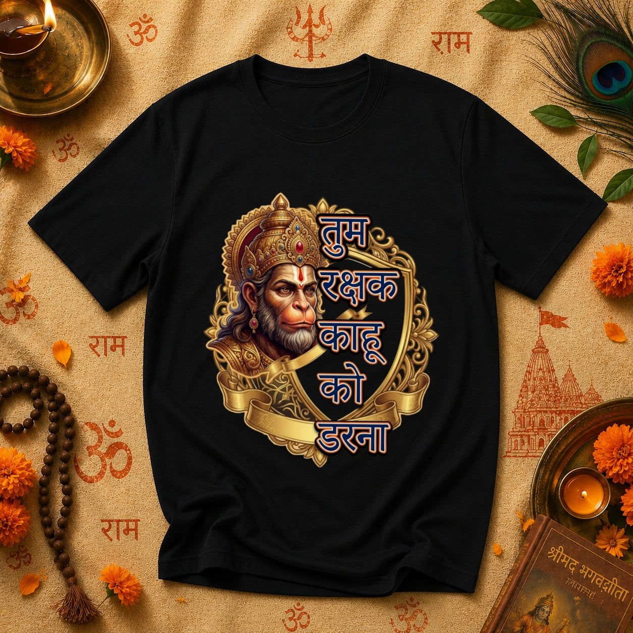 Hanuman Rakshak Premium Devotional T-Shirt